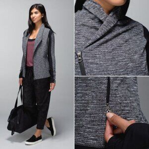 Lululemon Coco Pique Black Bhakti Yoga Jacket Size 6 - 36094